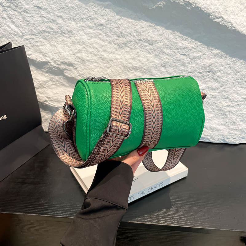 Genuine Leather Fashion Large Capacity Women's Bag2023New Top Layer Cowhide European and American Retro Casual Bag Trendy Single Shoulder Crossbody Bag