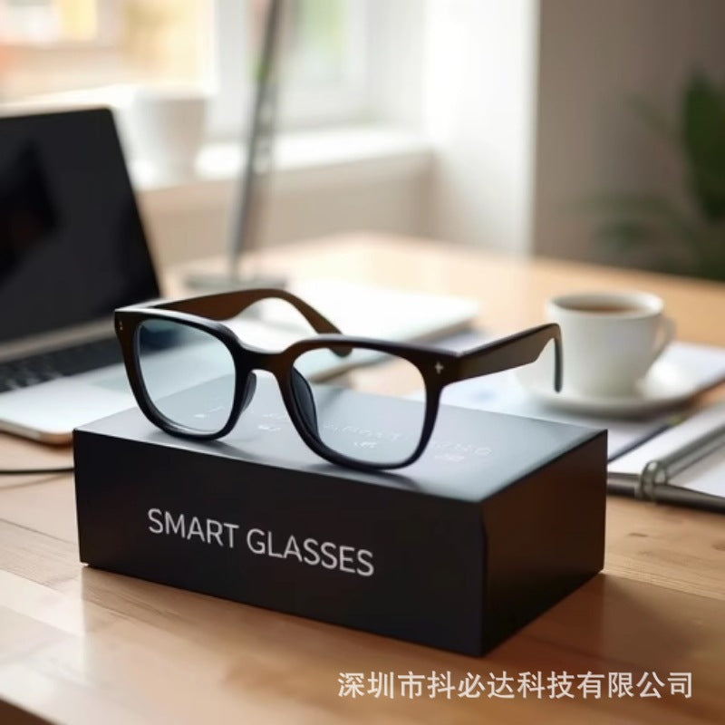 Cross-border Smart Glasses Unisex Bluetooth Sports Sunglasses Listening to Music Calling Headphones Transparent Replacement Lenses1009