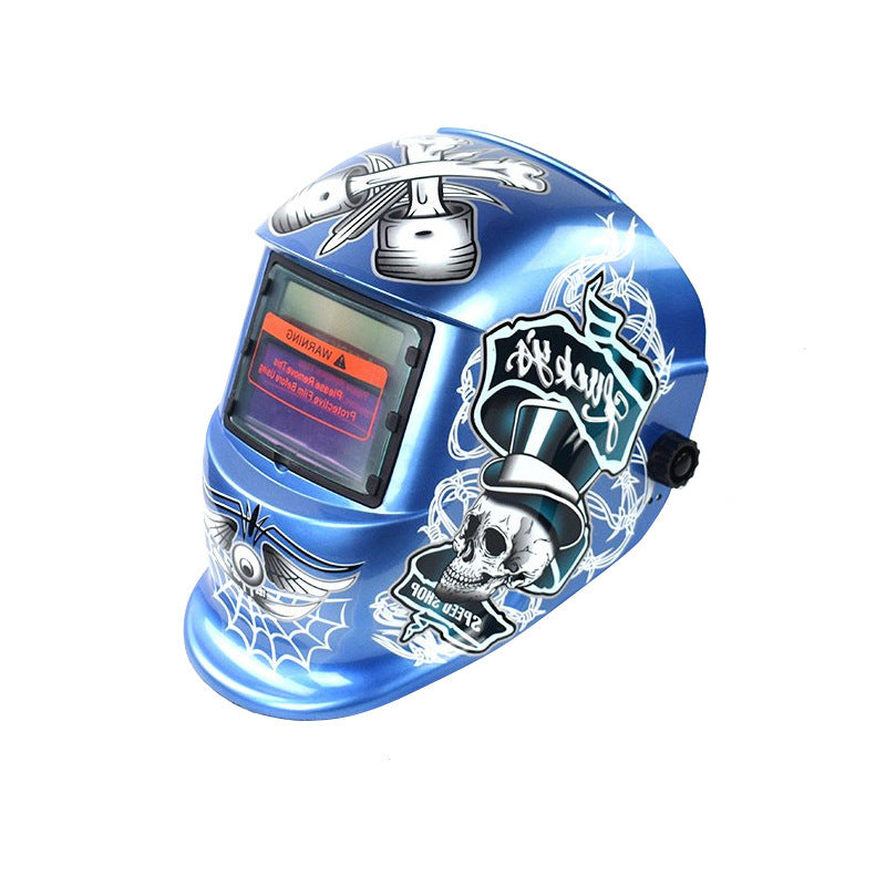 107Solar Automatic Dimming Welding Protective Mask Head-mounted Argon Arc Welding LCD Welder Mask