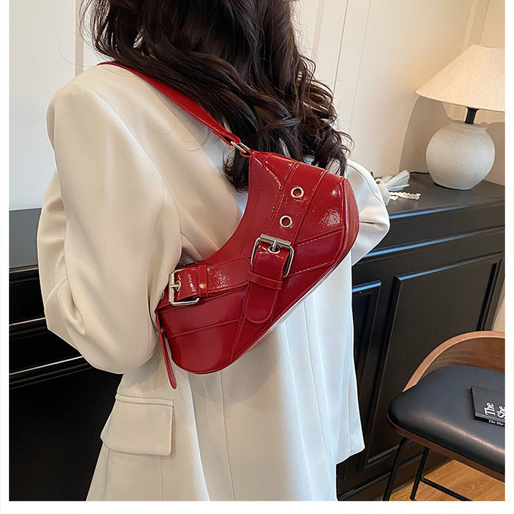 Women's Bag2025New Bag Niche Texture Baguette Bag Retro Underarm Bag Versatile ins Trendy Single Shoulder Crossbody Bag