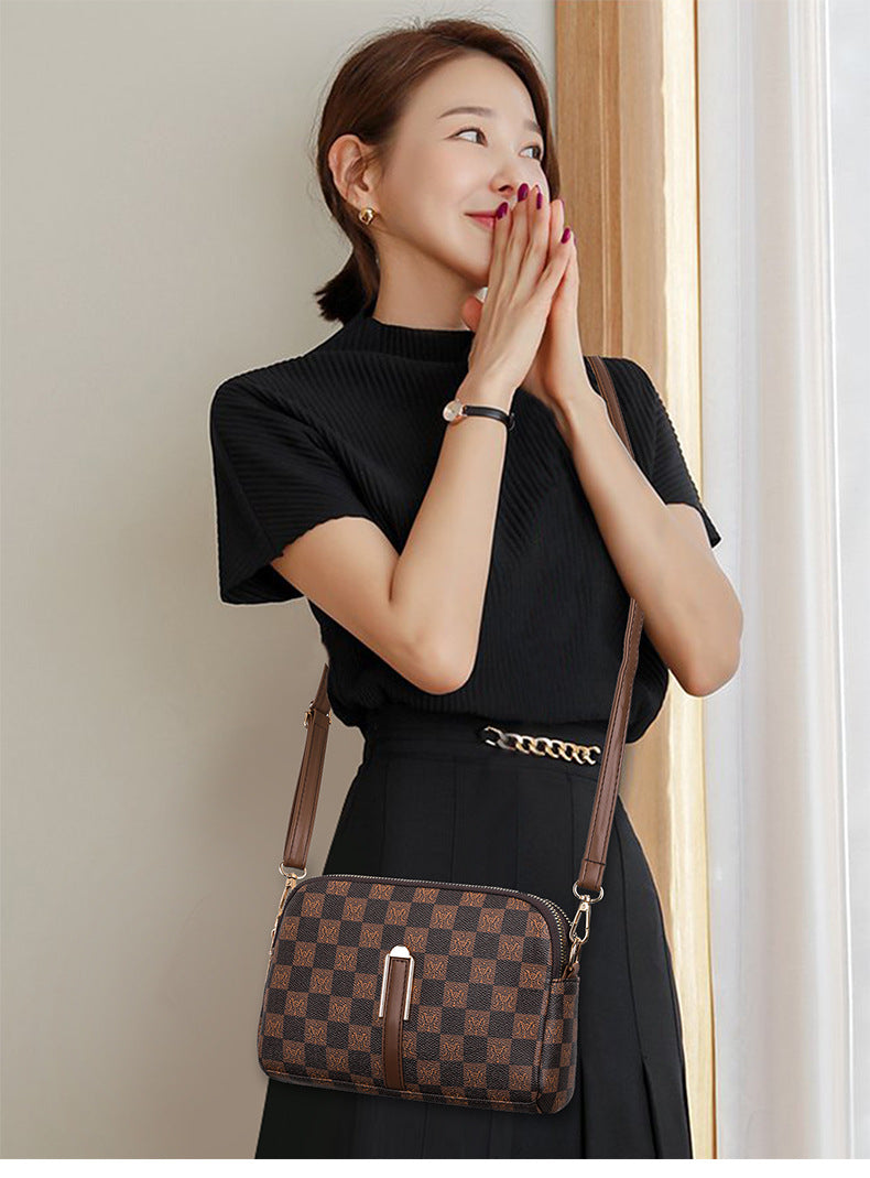 2834Yagelaisi Bag for Women New Simple Versatile Shoulder Bag Retro Trendy Crossbody Women's Bag Phone Bag