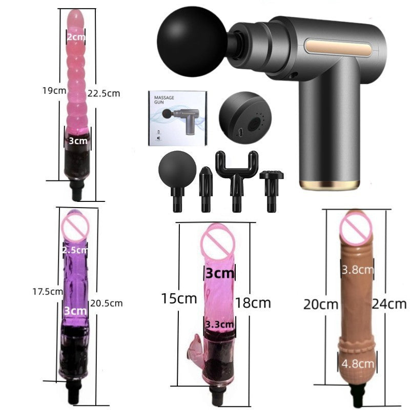 Fascia Gun Modified Head Massage for Women Multi-Functional Adapter Replacement Silicone Accessories Adult Gun Head Massager Device