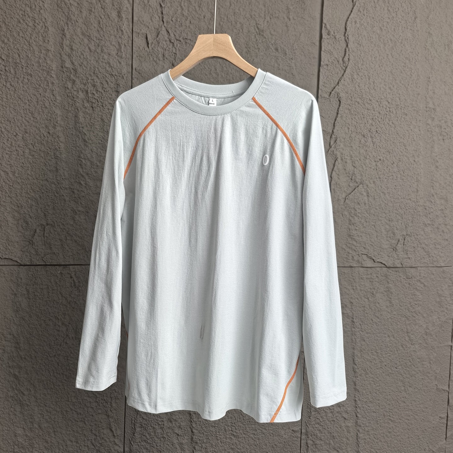 25Autumn New Color-Block Sunscreen!Men's Thin Quick-Dry Sports Cycling Outdoor Cool Feel Raglan Sleeve Base Shirt Long Sleeve T T-shirt