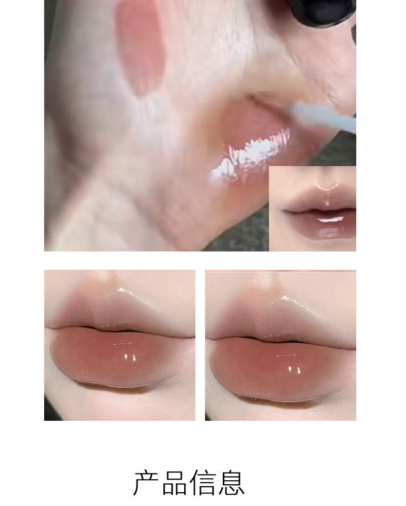 HERORANGE Moisturizing Dual-Ended Lip Gloss Velvet Matte Water Gloss Mirror Double Texture Non-Sticky Lipstick HR499