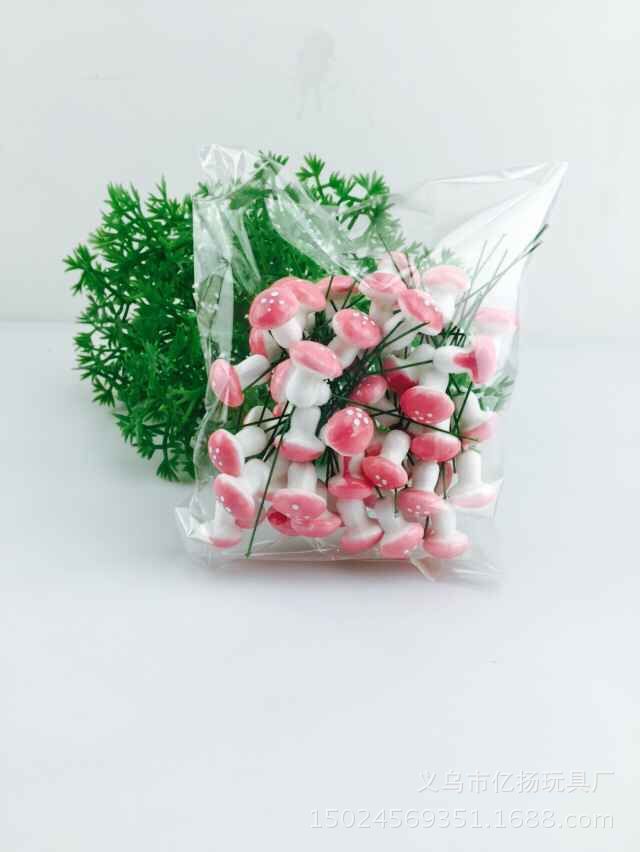 Simulation Plant 60A pack of colorful small mushrooms Special Offer Foam Mushroom Micro Landscape Potted Plant Accessories Ornaments