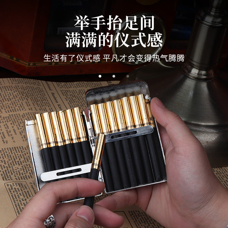 MG New Model Harland Cigarette Case Bloodbath Cigarettes Gangster Style Thick Cigarettes16Metal Side Three-Way Factory Direct Sale