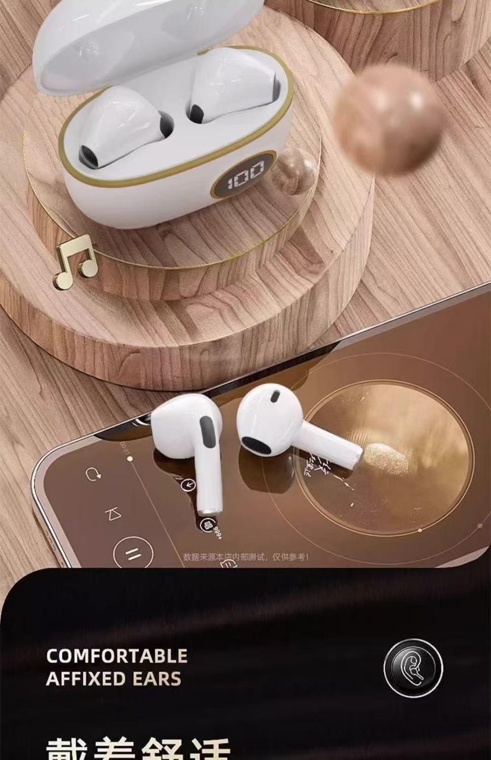 2025New S190Wireless Bluetooth Headset High Endurance Sports Game Noise Reduction Sound of Berlin Huaqiangbei Headset