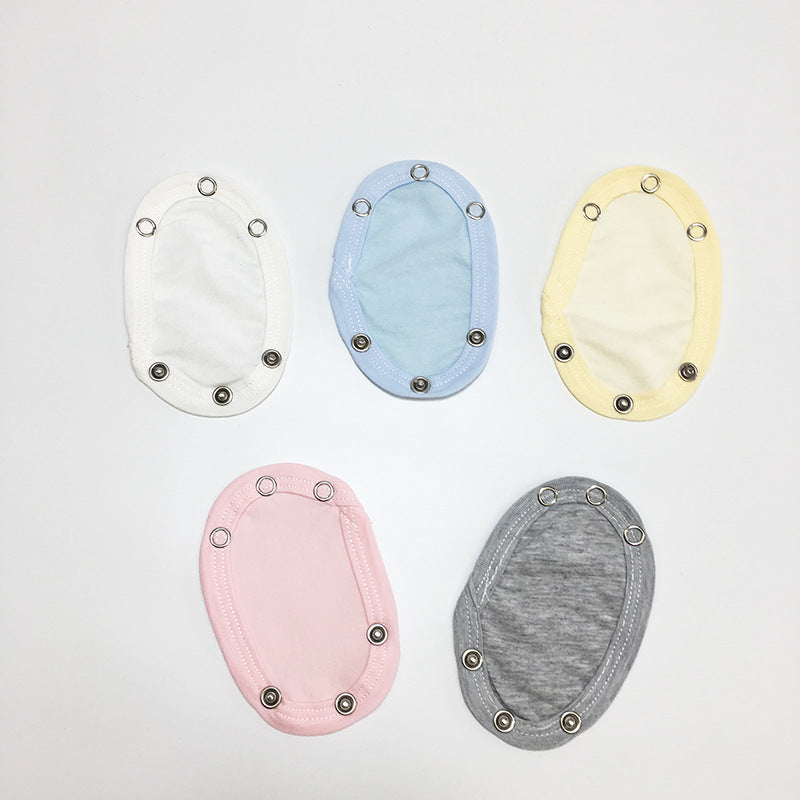 Double Layer Baby Romper Extension Piece Pure Cotton Baby Triangle Romper Crawling Suit One-Piece Bodysuit Extended Cloth Mat