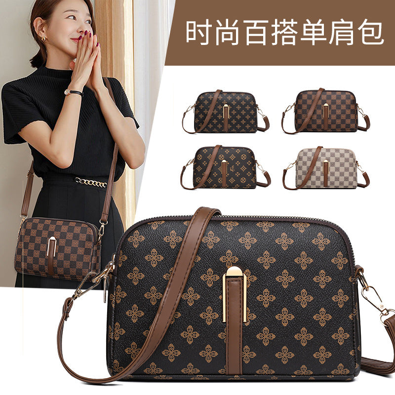 2834Yagelaisi Bag for Women New Simple Versatile Shoulder Bag Retro Trendy Crossbody Women's Bag Phone Bag