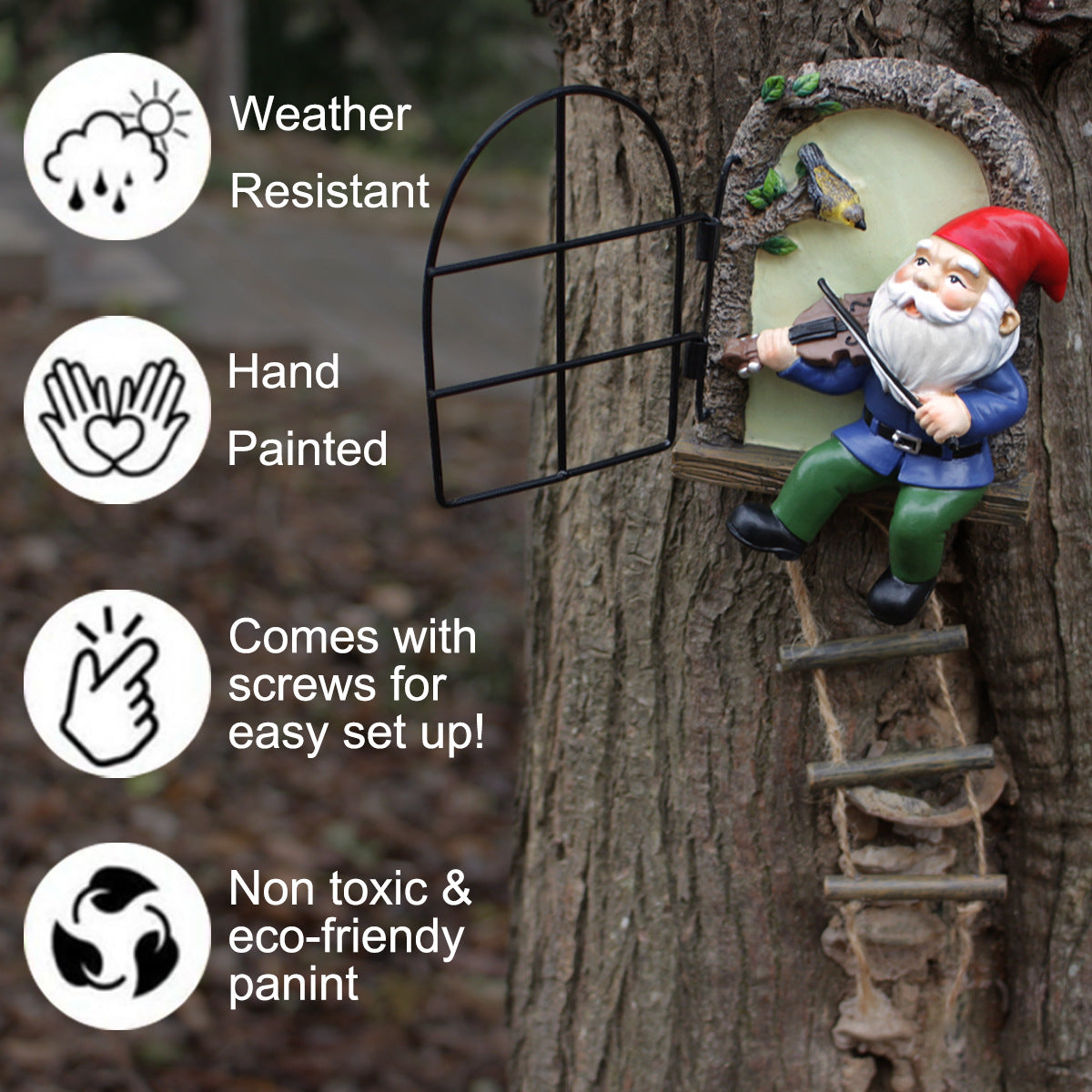 Cross-Border New Fluorescent Playable Dwarf Tree Hanging Resin Craft Pendant Creative Micro Landscape Garden Decoration