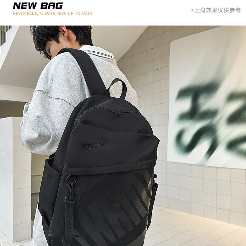 Cross-border Trade Casual Backpack Trendy Letter Waterproof Backpack Large-capacity outdoor travel high-value backpack http://detail.1688.com/offer/972131324440.html