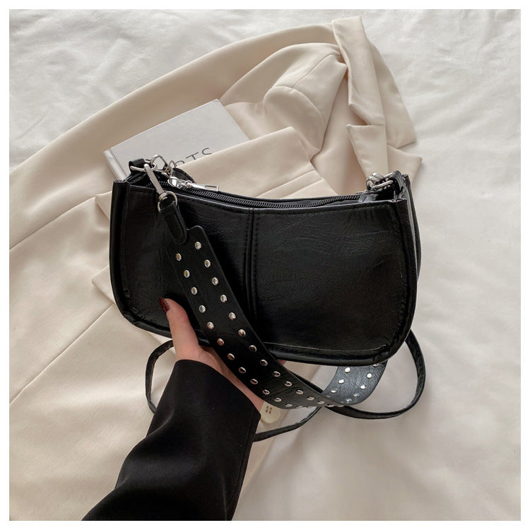 Crossbody Pouch2025Spring New Underarm Bag Niche Handbag Versatile Commuter Single Shoulder Underarm Rivet Women's Bag