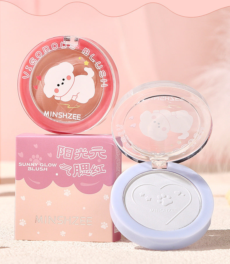 Ming Xizhi Sunshine Vitality Single Color Blush Natural Matte Brightening Expanding Color Rouge Enhancing Complexion Atmosphere Series2034