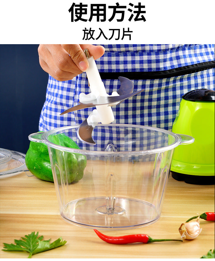 Kitchen Household Electric Meat Grinder Stainless Steel Multifunctional Meat Mincer Mixer Food Processor Small Meat Chopper