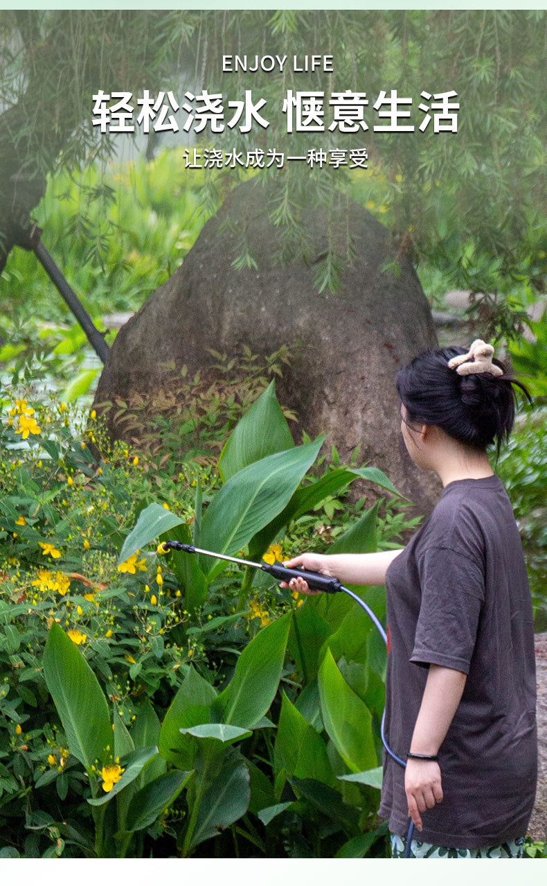 Cross-Border Gardening Electric Sprayer Household Watering Handheld Electric Spray Gun Garden Electric Atomizing Watering Can