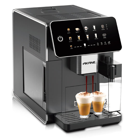 European Standard Cross-Border Fully Automatic Coffee Machine with Automatic Cleaning and Milk Frothing Function DIY Latte Art