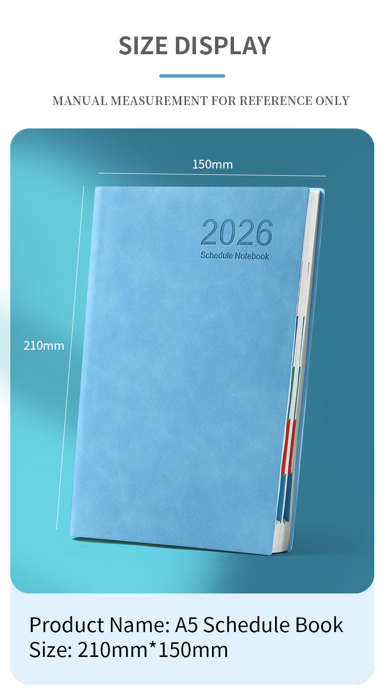 2026Calendar Book Cross-Border English Yearly Calendar Book365Tianji Daily Planner Efficiency Notebook