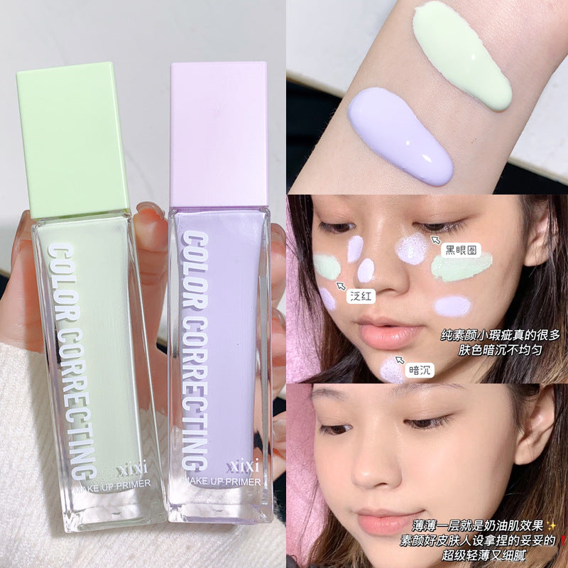 xixi Clear Tone Correcting Primer Dry Skin Creamy Skin Natural Lightweight Hydrating Primer Affordable for Students
