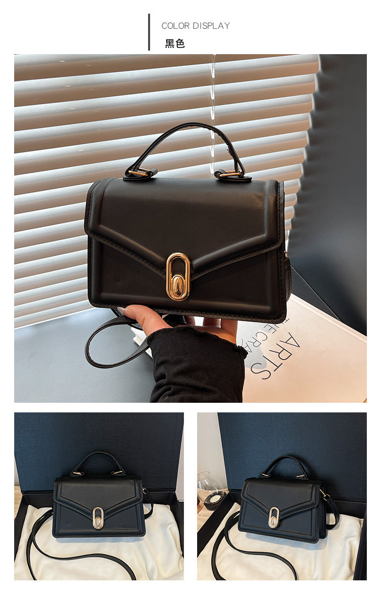 Fashionable and Elegant Small Square Bag2025Summer New Korean Style Niche Casual Commuter Crossbody Bag Trendy Shoulder Bag