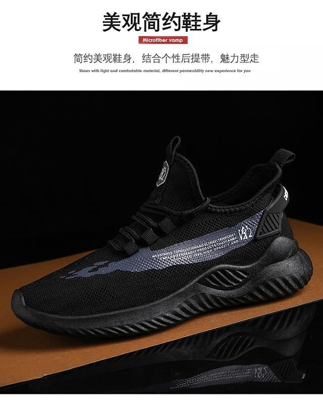 Men's Sneakers2024Spring New Trendy Casual Shoes Running Shoes Couple Shoes Mesh Flyknit Shoes Export