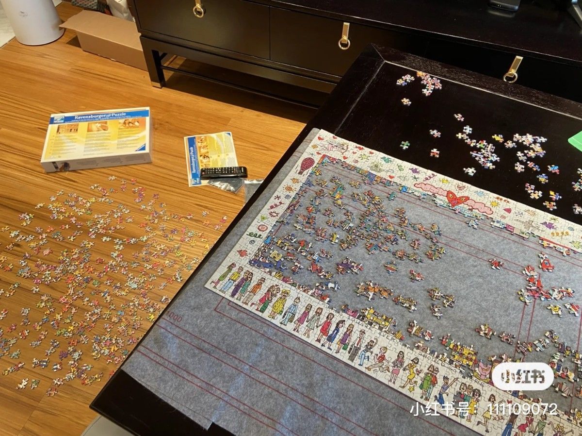 It is said that only20%People can put it together in one go And you? Times Square Puzzle1000Piece0.9kg