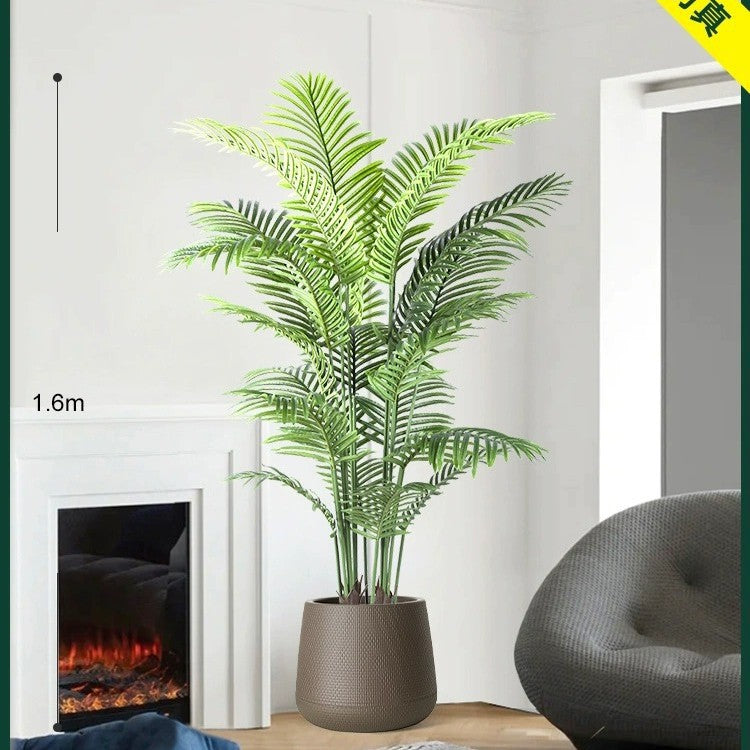Artificial Green Plant High-End Light Luxury Anthurium Floor Potted Fake Flower Tree Indoor Living Room Bionic Plant Decorative Ornament