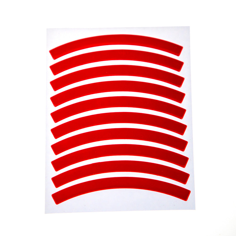 Cross-border Exclusive In-Stock Colorful Bicycle Rim Tire Reflective Stickers Colorful children's balance bike reflective stickers