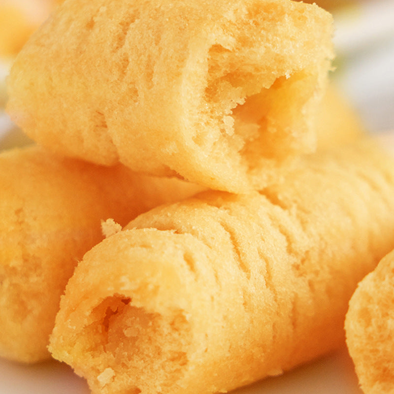 Wholesale Casual Internet Celebrity Dormitory Snacks Individually Packaged Sea Salt Cheese Sticks Crispy Biscuits Stuffed Rice Crackers Rolls