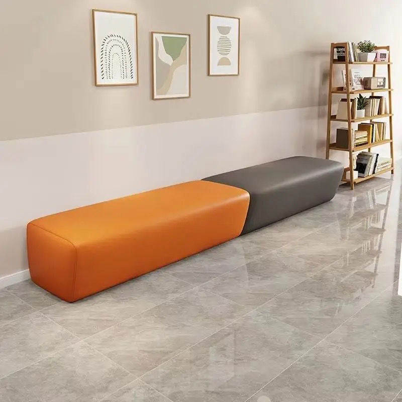 Early Education Training Institution Waiting Leisure Rest Area Hair Salon Parent Reception Small Shoe Changing Long Sofa Set