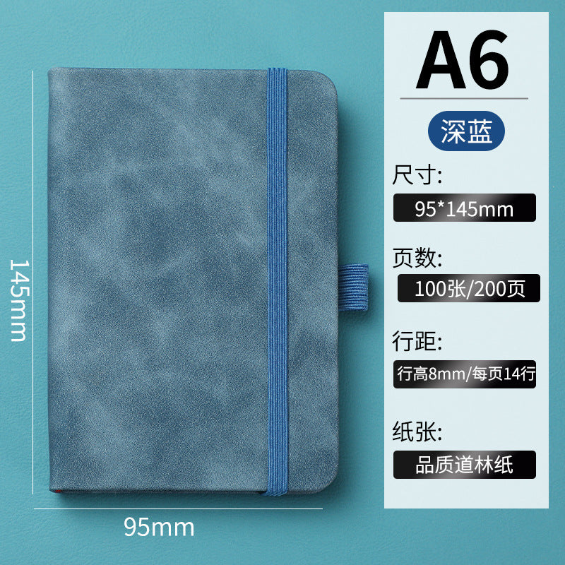 In-stock Cross-border Amazon A6Business Office Notebook Journal Internet Celebrity Planner Student Simple Strap Notebook