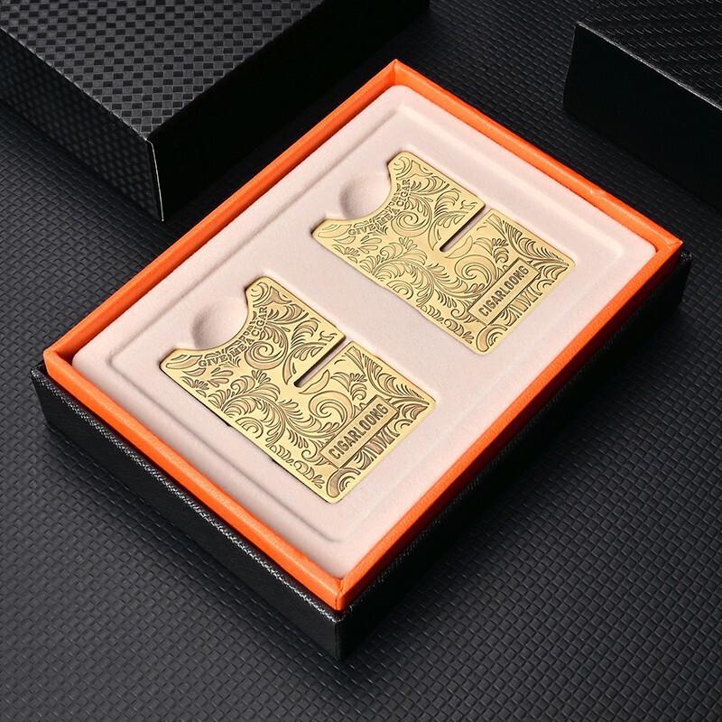 Dragon Eggplant （CIGARLOONG） Cigar Holder Lightweight Cross Portable Stainless Steel Folding Open and Close Holder