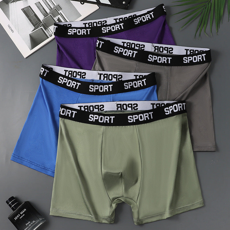 One piece dropshipping sport Men's Sports Underwear Fashionable Comfortable Boxer Briefs Breathable Four-Corner Shorts Wholesale http://detail.1688.com/offer/917246029177.html