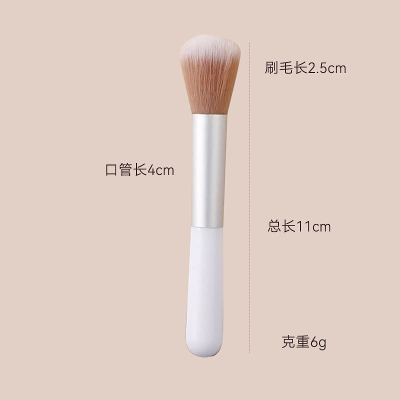 Blush Brush Loose Powder Brush Portable Short Soft Fiber Hair Small Odin Loose Powder Makeup Brush Beauty Tool