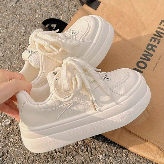 Women's Thick-Soled White Sneakers2025New Summer Women's Sneakers ins Trendy Height-Increasing Chunky Sneakers