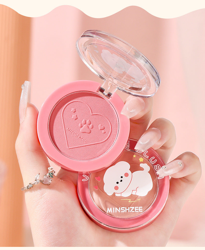 Ming Xizhi Sunshine Vitality Single Color Blush Natural Matte Brightening Expanding Color Rouge Enhancing Complexion Atmosphere Series2034