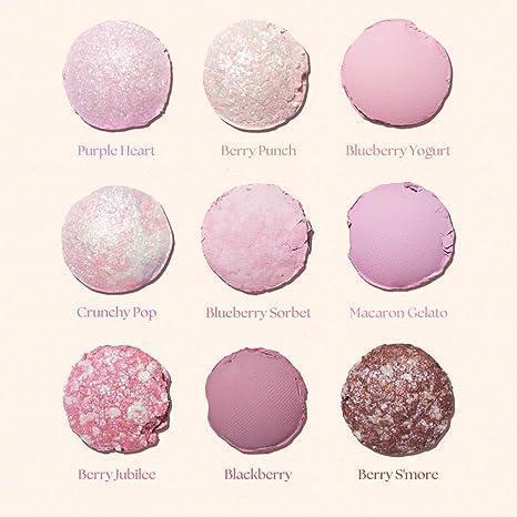 Capel Ice Cream Nine-Color Eyeshadow Palette Pearlescent Matte Rose Palette Under-eye Blush Oat Milk Tea Earth Pure Desire