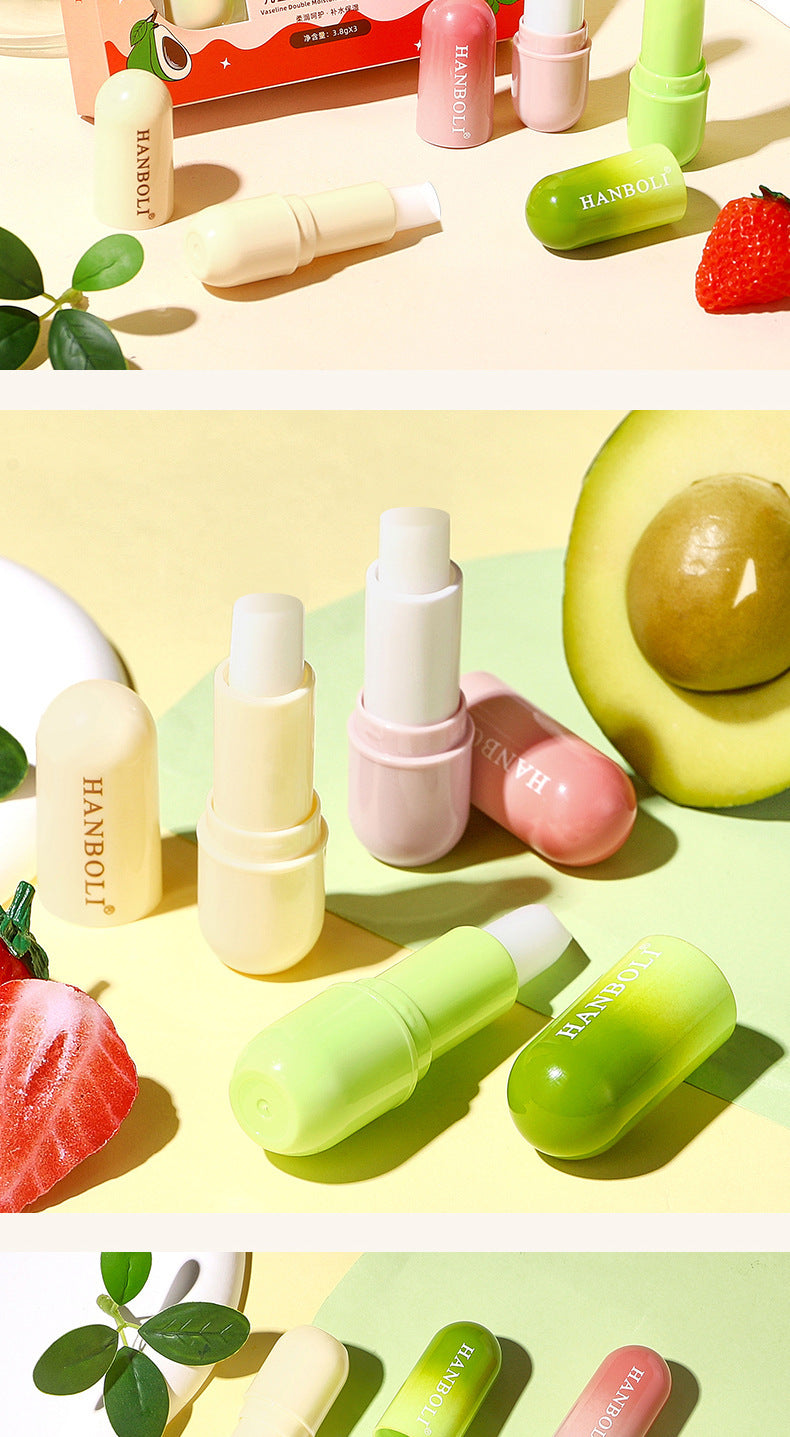 Hanboli Vaseline Lip Balm Set: Refreshing, Anti-Wrinkle, Softening, Plumping, Hydrating, Non-Greasy Lip Balm