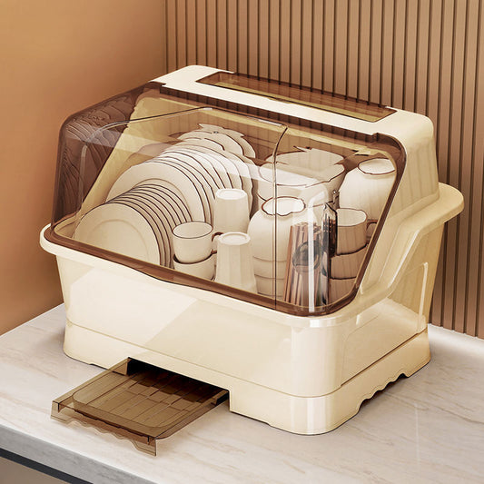 Tableware Storage Box Place Bowls and Dishes Storage Rack Kitchen Tableware Household Storage Box Draining Storage Rack Cupboard