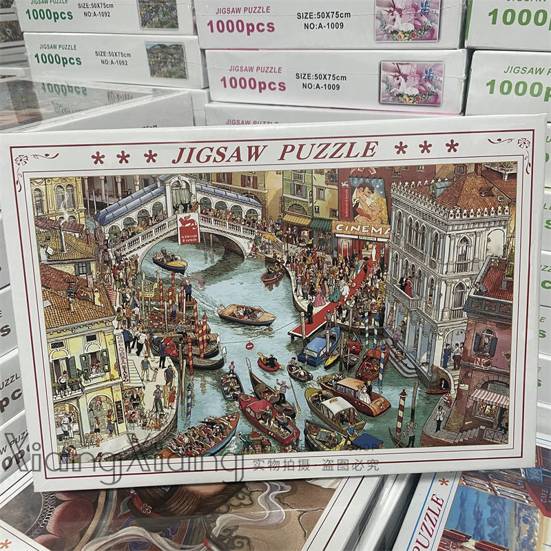It is said that only20%People can put it together in one go And you? Times Square Puzzle1000Piece0.9kg