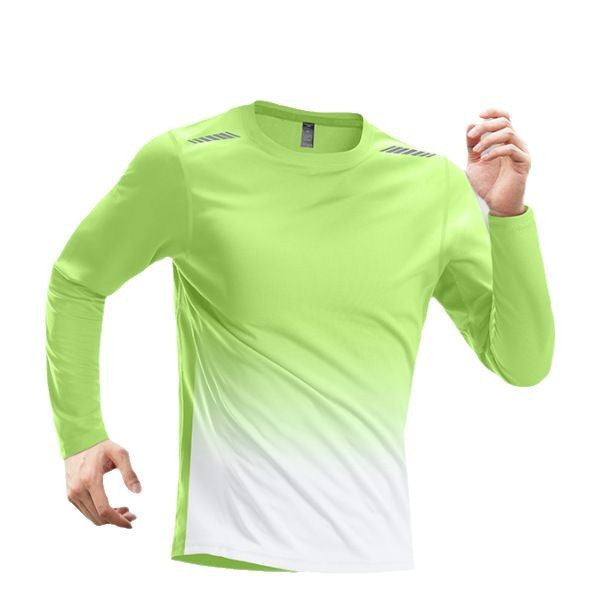 Quick-drying Long-sleeved Men's Mesh Running Training Sports Top Men's Mountaineering Fitness T T-shirt Base Layer Morning Jogging Outfit