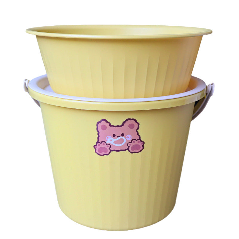 Back-to-School Season Toiletries Set Washbasin Bucket Tooth Cup Soap Dish Shoe Brush for Male and Female Students Dormitory11Set
