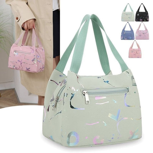 Cloth Bag Women Canvas Handheld Small Bag Oxford Cloth Waterproof Lunch Bag Phone Bag Women Bag New Style Mom Shopping Bag