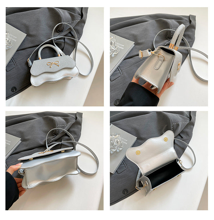Fashion Trend Casual Simple Texture Baguette Bag2025Summer new style women's personalized shoulder crossbody bag