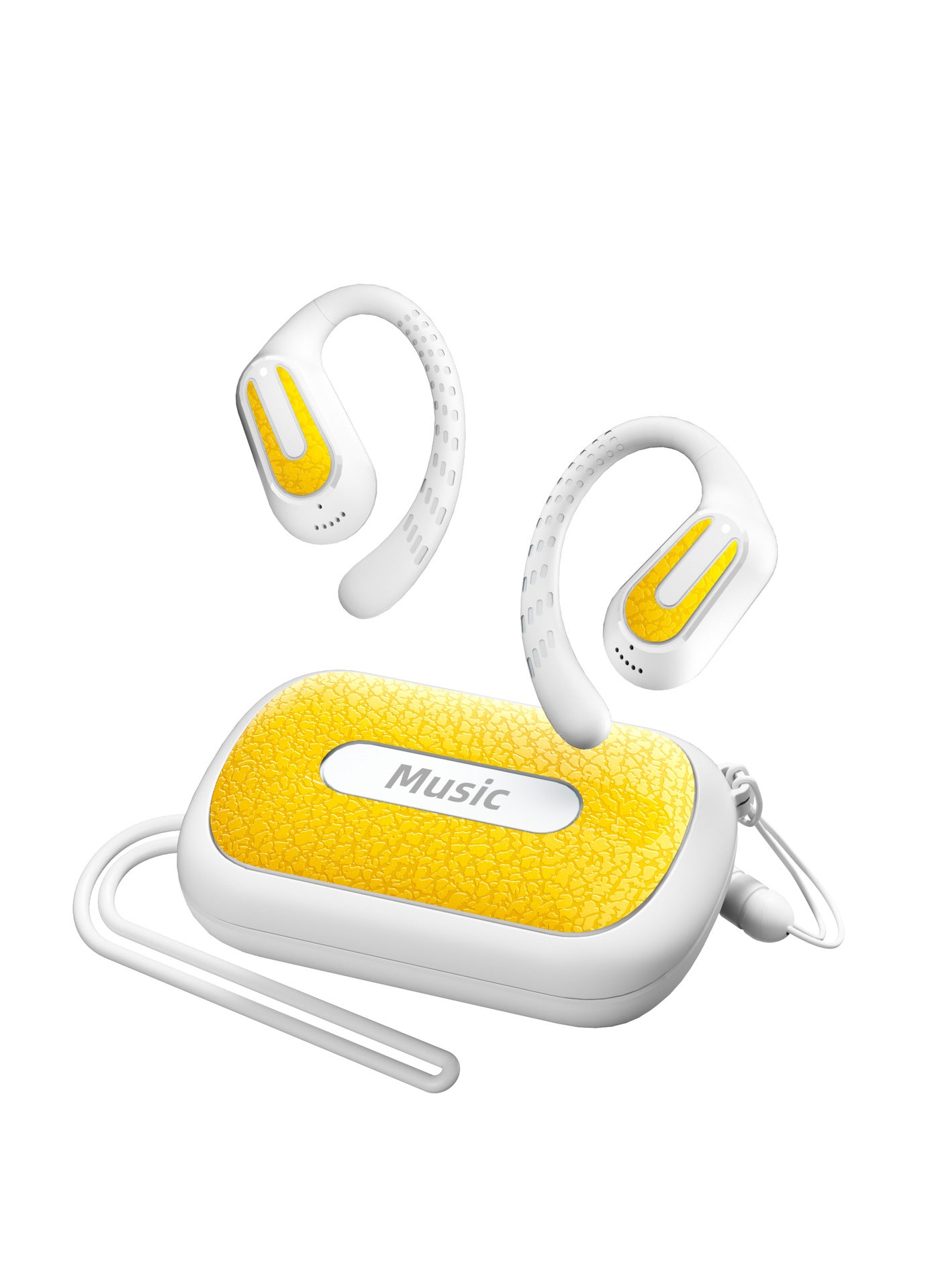 Cross-Border2025New Wireless Bluetooth Headset OWS Clip-on Ear Hook Gaming Sports Noise Cancelling Long Battery Life