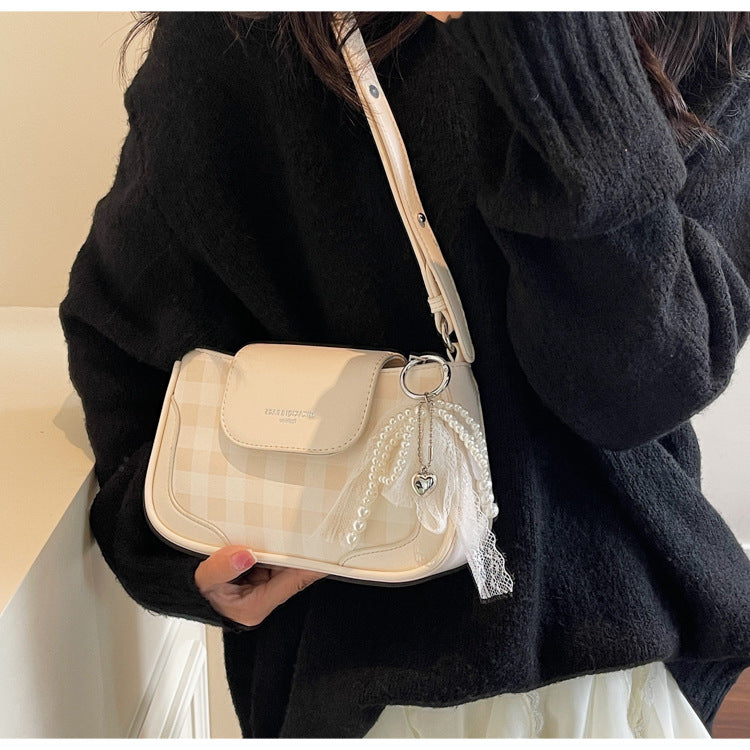 Cross-border high-end trendy underarm bag small square bag for women2025New Handbag Trendy Fashion Versatile Shoulder Bag