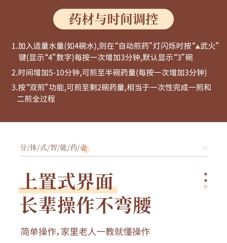 110V Large Capacity Decoction Pot Automatic Health Pot Ceramic Electric Clay Pot for Traditional Chinese Medicine Home Use