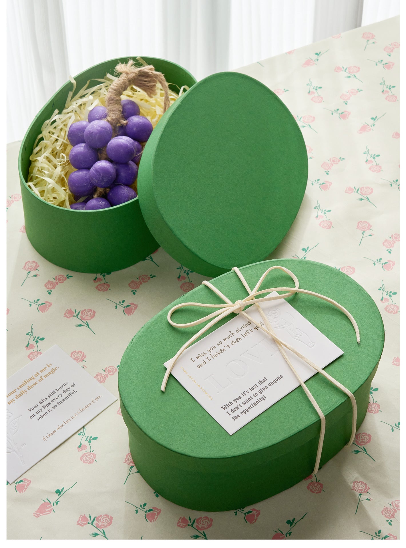 Handmade Soap Gift Box Grape Handmade Soap Gift Box Teacher's Day Gift Box Grape Scented Soap Gift Box Kraft Paper Box