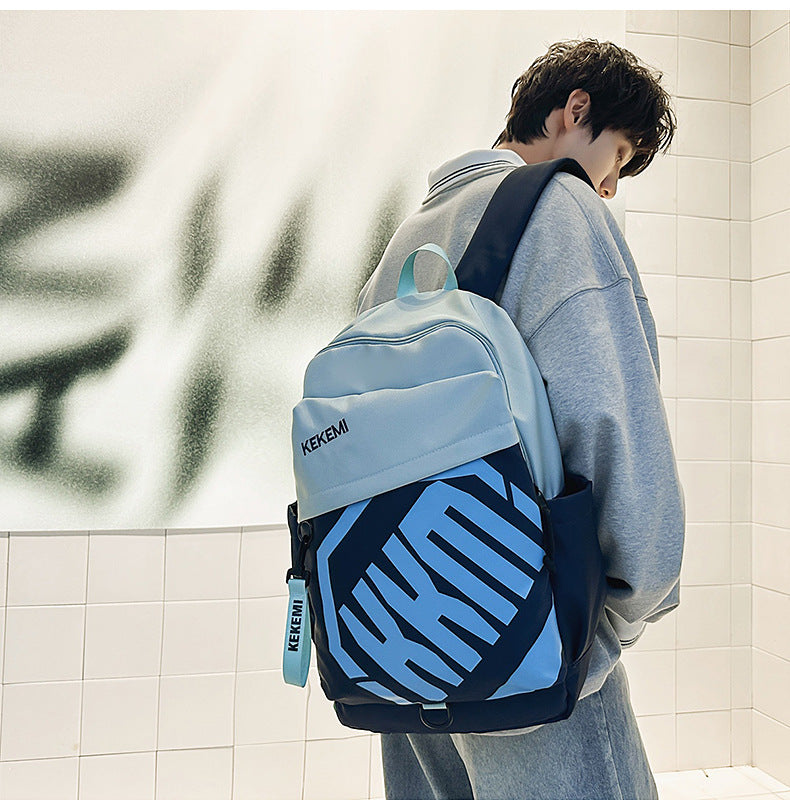 Cross-border Trade Casual Backpack Trendy Letter Waterproof Backpack Large-capacity outdoor travel high-value backpack http://detail.1688.com/offer/972131324440.html