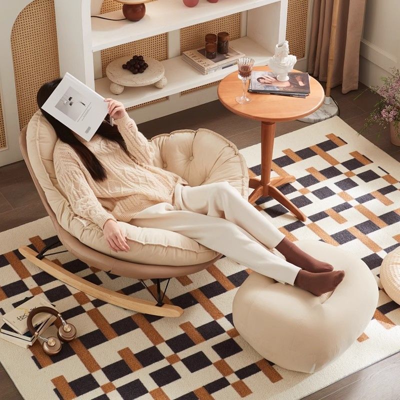 Rocking Recliner Lazy Sofa Luxury Penguin Rocking Chair Leisure Chair Living Room Bedroom Home Designer Lazy Chair