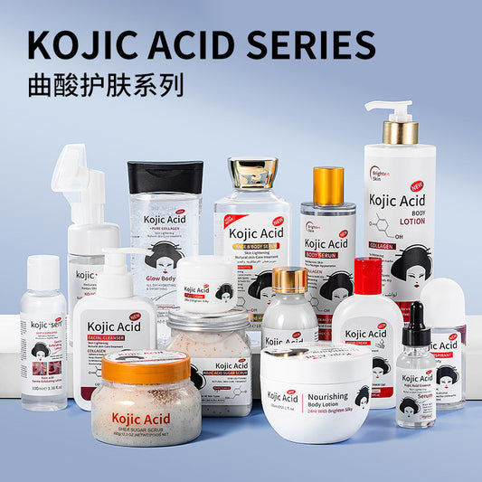 Foreign Trade Kojic Acid Series Full English Body Lotion Long-lasting Fragrance Facial Deep Hydration Moisturizing Cream Cross-border Skincare Products